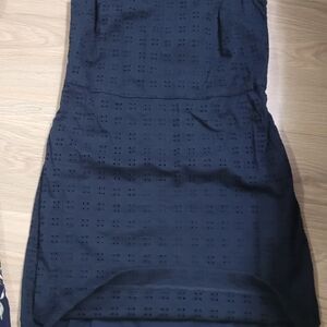 Banana Republic Navy Eyelet Dress